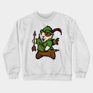 Guinea Pig Robin Hood Crewneck Sweatshirt